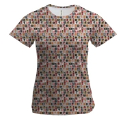 Женская 3D футболка с подарками