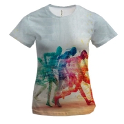Жіноча 3D футболка Спортсмени