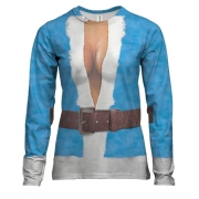 Жіночий 3D лонгслів "Костюм Снігуроньки"