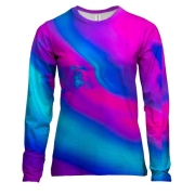 Женский 3D лонгслив Neon streaks