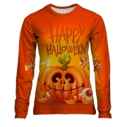 Жіночий 3D лонгслів Happy Halloween 2