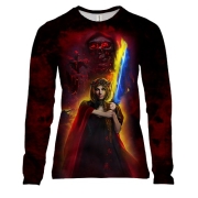 Женский 3D лонгслив Украинка-Воин