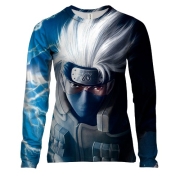 Женский 3D лонгслив с Какаси Хатакэ (Наруто)