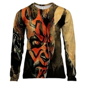 Женский 3D лонгслив с Дартом Молом (Звездные войны)