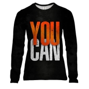 Жіночий 3D лонгслів You Can