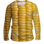 Мужской 3D лонгслив Кукуруза