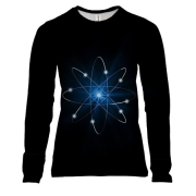 Жіночий 3D лонгслів Схема атома