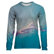 Женский 3D лонгслив Rei Ayanami - Neon Genesis Evangelion