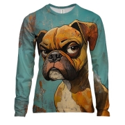 Жіночий 3D лонгслів Собака-підозрювака