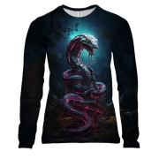 Жіночий 3D лонгслів Нічна змія