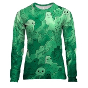 Жіночий 3D лонгслів Примарні хмари