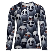 Жіночий 3D лонгслів Привиди