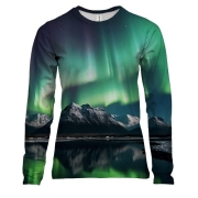 Женский 3D лонгслив Северное сияние