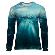 Женский 3D лонгслив Поверхность воды