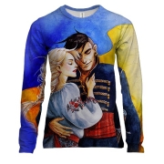 Жіночий 3D лонгслів Козак-захисник