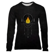 Женский 3D лонгслив Кальцифер - Ходячий замок