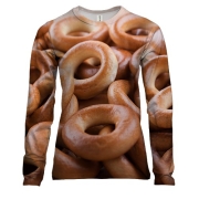 Жіночий 3D лонгслів з бубликами