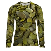 Жіночий 3D лонгслів з гарбузовим насінням (2)