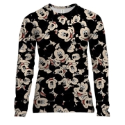 Женский 3D лонгслив с Микки-Маусами