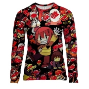 Жіночий 3D лонгслів Чара та персонажі гри - Undertale