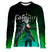 Жіночий 3D лонгслів Genshin Impact - Аль-Хайтам