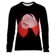 Жіночий 3D лонгслів 2B Nier Black