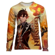 Жіночий 3D лонгслів Чжун Лі - Genshin Impact