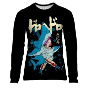 Женский 3D лонгслив Эбису в костюме акулы - Dorohedoro