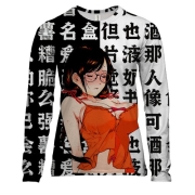 Женский 3D лонгслив Цубаса Ханэкава - Monogatari series