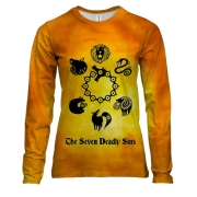 Женский 3D лонгслив символы "7 Смертных Грехов"