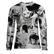 Женский 3D лонгслив Синяя тюрьма: Блю Лок, Манга