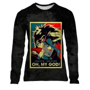 Женский 3D лонгслив Joseph Joestar, Oh My GOD - JoJo