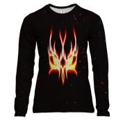 Жіночий 3D лонгслів "Вогненний тризуб"