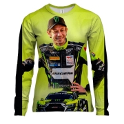 Жіночий 3D лонгслів "Валентіно Россі"