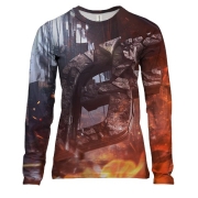 Женский 3D лонгслив "RFI"