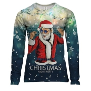 Жіночий 3D лонгслів Christmas Night Party