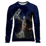 Женский 3D лонгслив Нептун уничтожил крейсер "Москва"