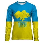 Женский 3D лонгслив Патриот (дерево)