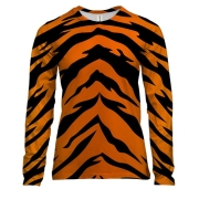 Женский 3D лонгслив «Шкура тигра»