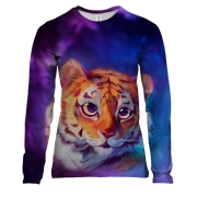 Женский 3D лонгслив Тигренок (рисунок)