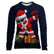 Женский 3D лонгслив «SANTA DABBING»