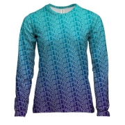 Жіночий 3D лонгслів для гіда з хештегом #гід