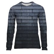 Жіночий 3D лонгслів з цегляною стіною "Будівельник"