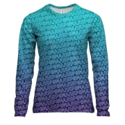 Жіночий 3D лонгслів з хештегом #маляр