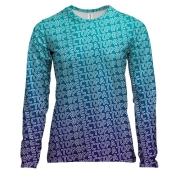 Жіночий 3D лонгслів з хештегом #ресторатор