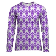 Жіночий 3D лонгслів черепа з візерунків (АРТ)