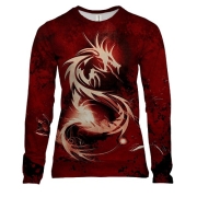 Женский 3D лонгслив Mortal Kombat Dragon