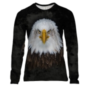 Женский 3D лонгслив "Американский орел"