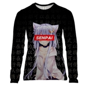 Жіночий 3D лонгслів Senpai Anime