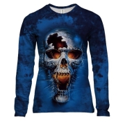 Жіночий 3D лонгслів Hell Skull